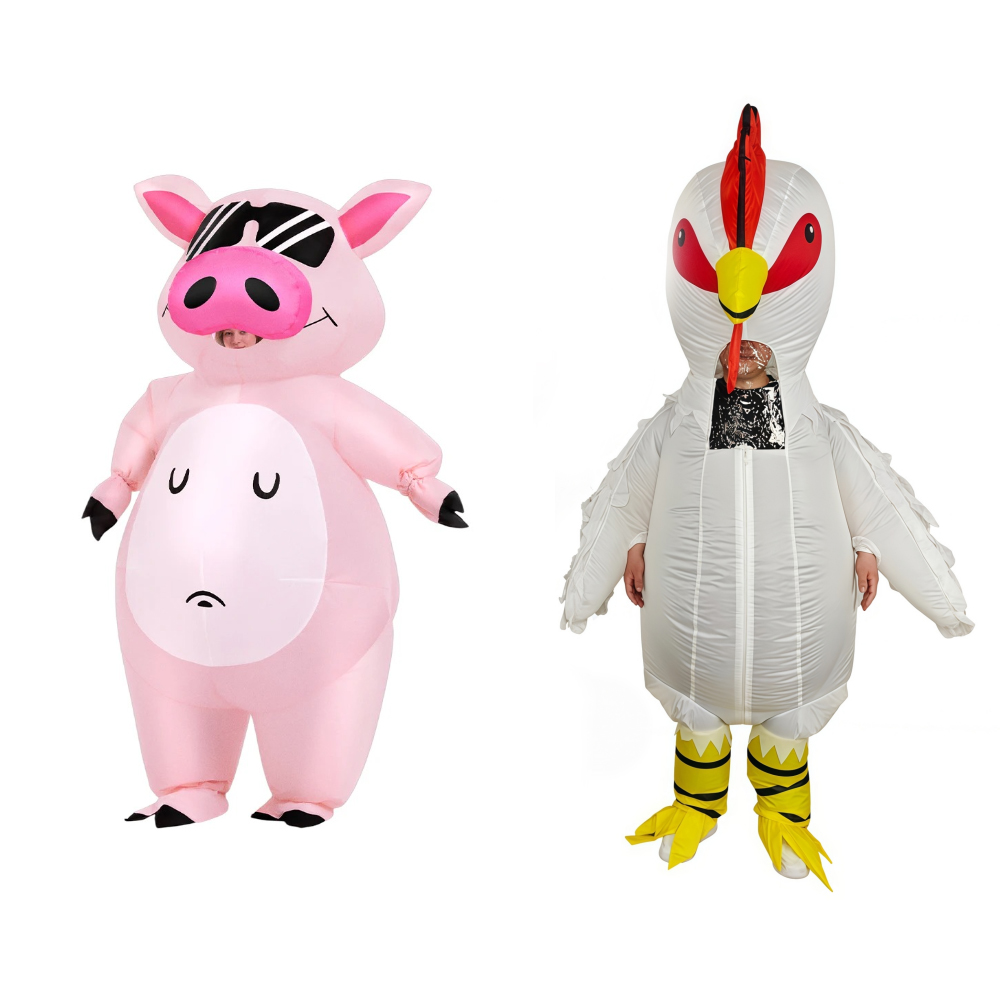 Anime Cosplay Pink - Cartoon Animal Piglet Inflatable Costume Anime