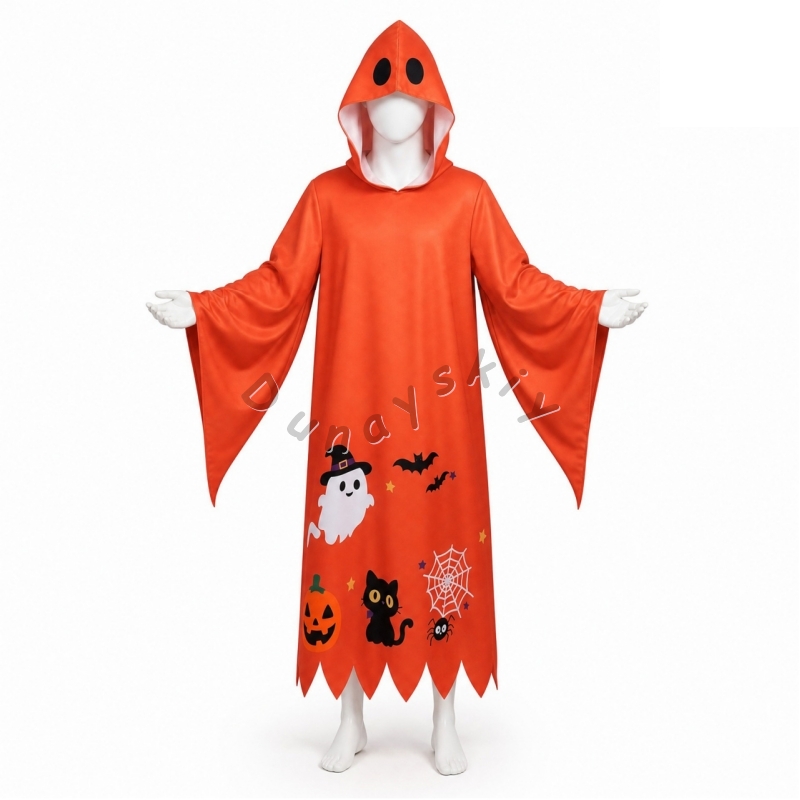 Anime Cosplay Face - Pumpkin Robe Costume Ghost Face Robe