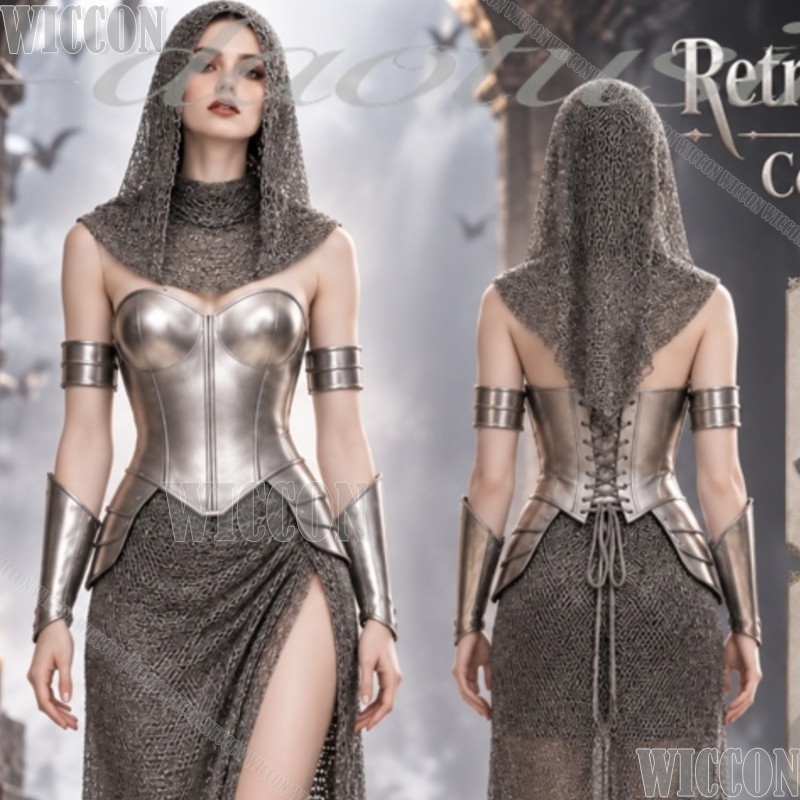 Anime Cosplay Events 2026 - New Medieval Style Women's Chainmail Inspired