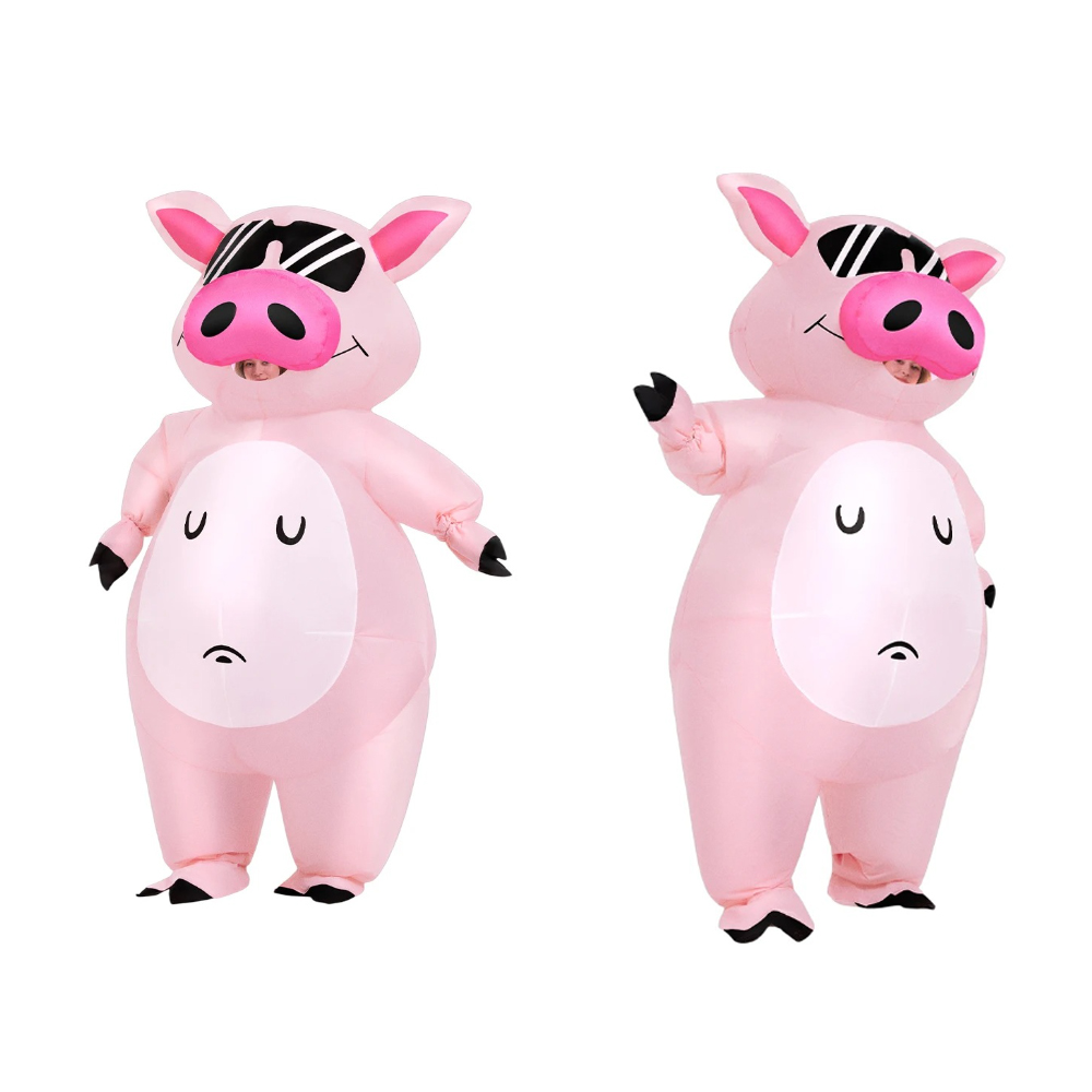 Cartoon Animal Piglet Inflatab - Anime Cosplay Pink review and price