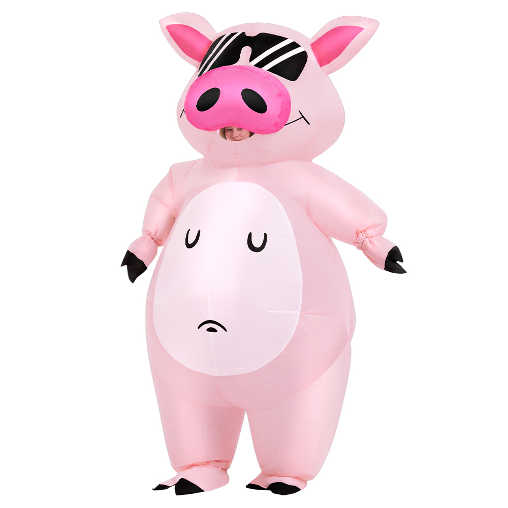 Cartoon Animal Piglet Inflatab - Anime Cosplay Pink review and price