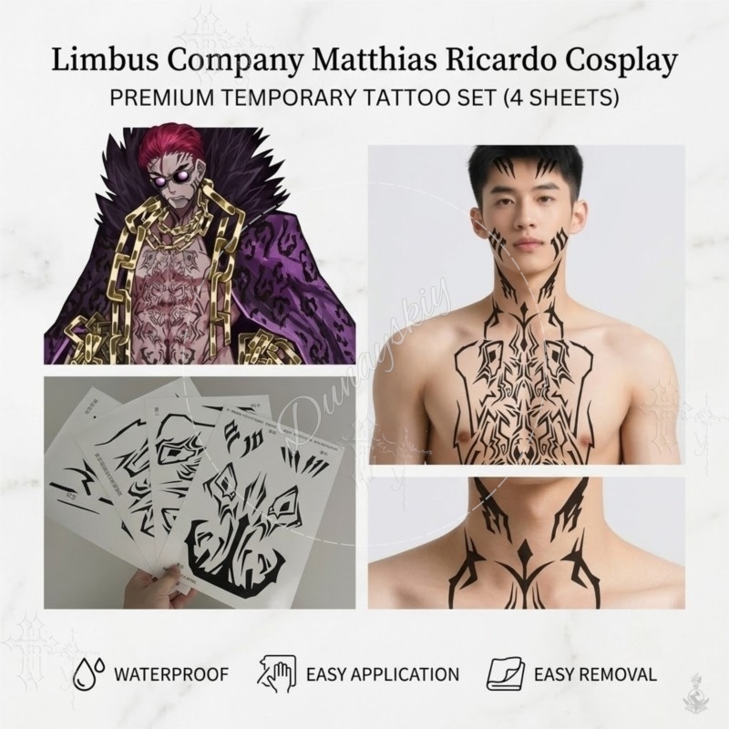 Matthias Ricardo Black tribal  - Anime Cosplay Face review and price
