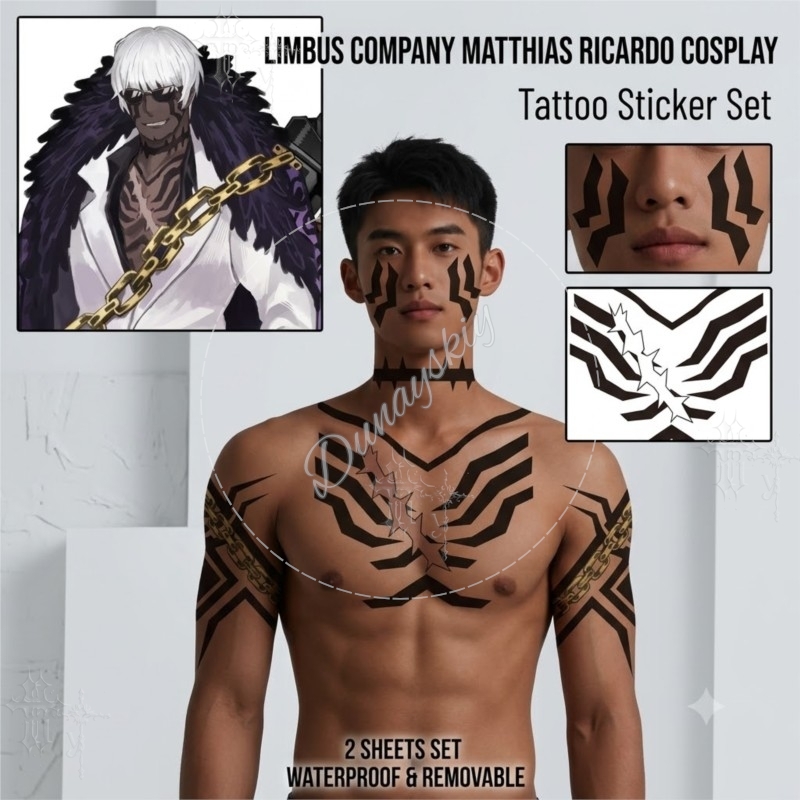 Matthias Ricardo Black tribal  - Anime Cosplay Face review and price