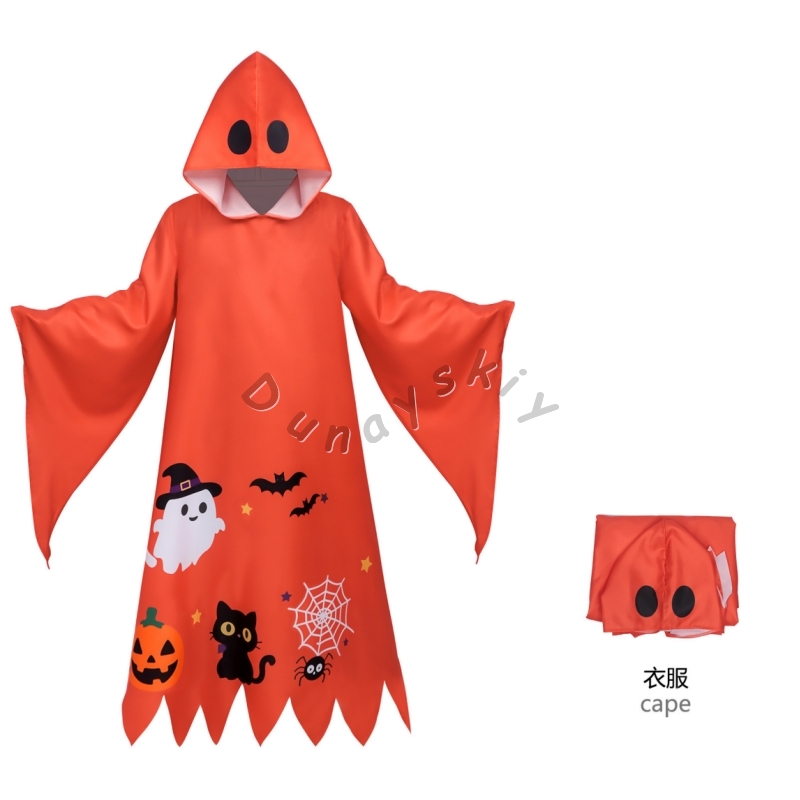 Pumpkin Robe Costume Ghost Fac - Anime Cosplay Face review and price