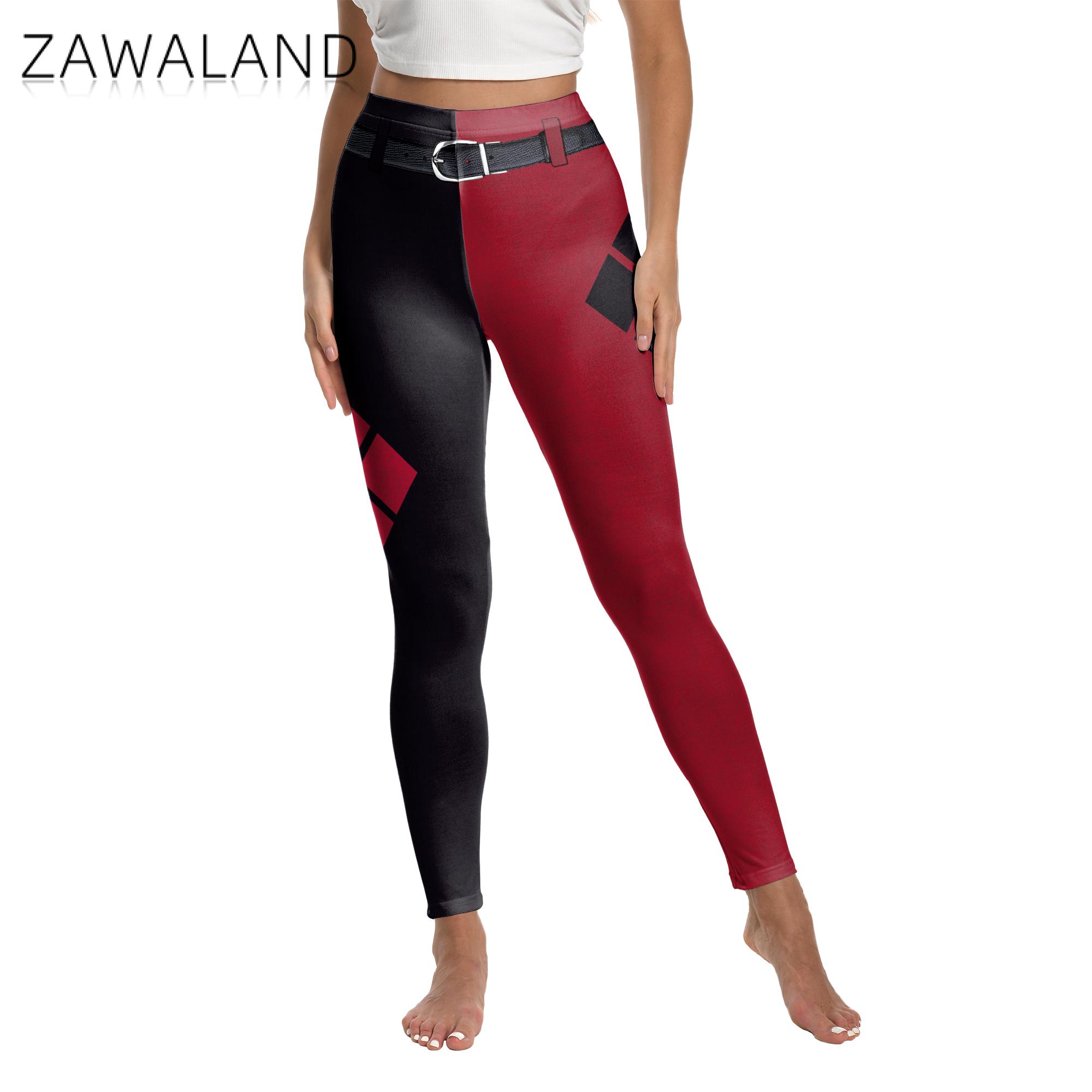 ZAWALAND Leggings for Women Co - Anime Harley Quinn Cosplay review and price