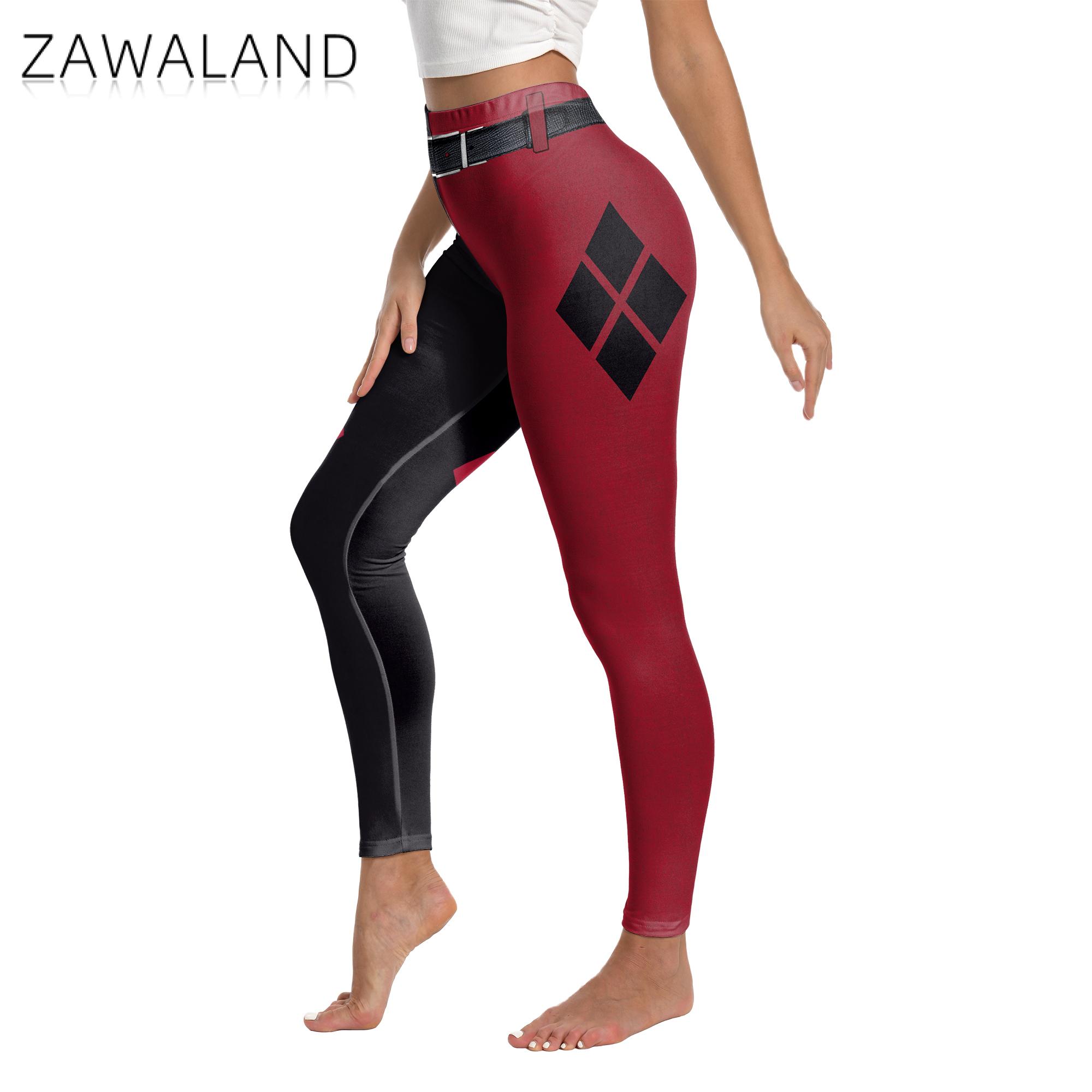 ZAWALAND Leggings for Women Co - Anime Harley Quinn Cosplay review and price