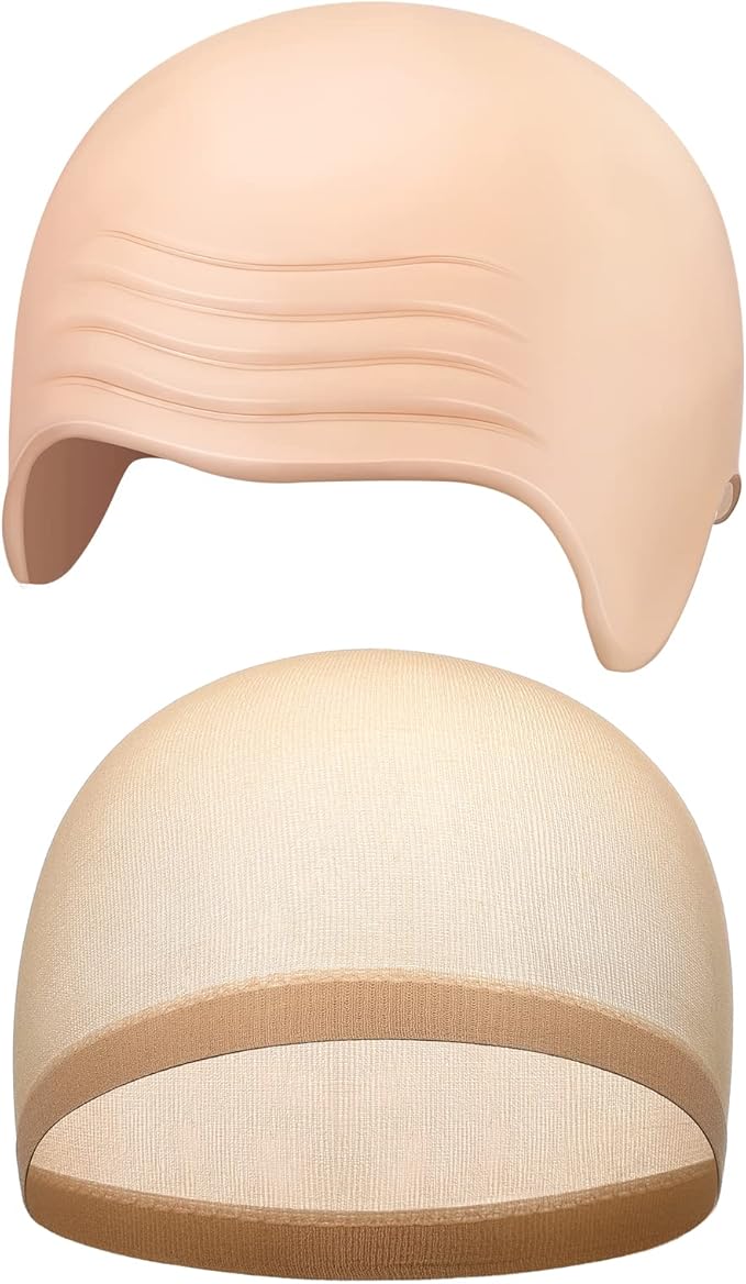 2 Pieces Latex Bald Cap with N - Anime Cosplay Makeup review and price