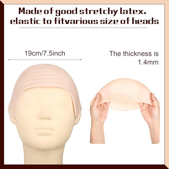 2 Pieces Latex Bald Cap with N - Anime Cosplay Makeup review and price