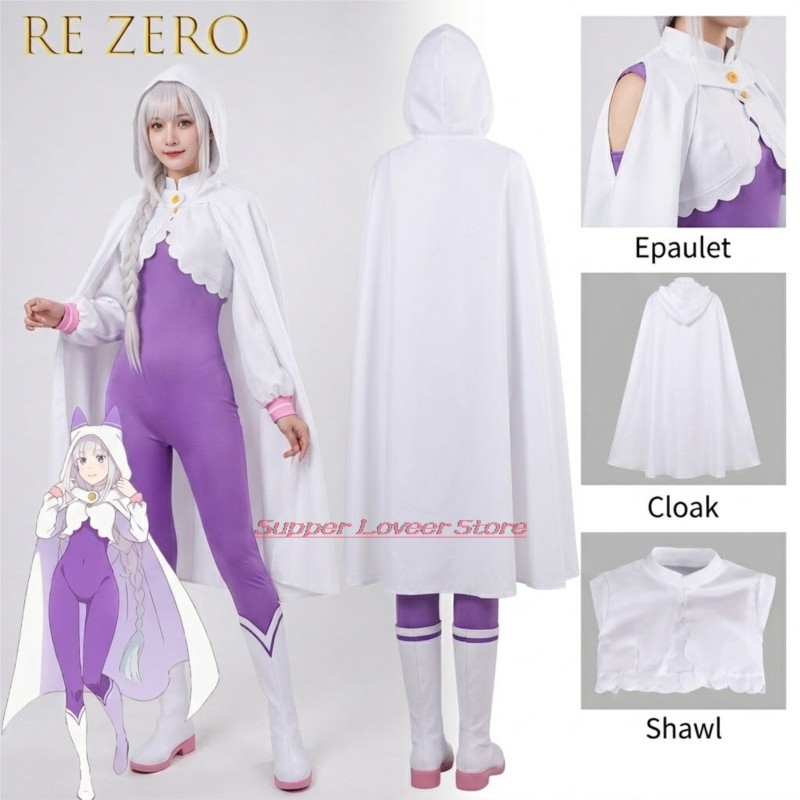 Re Zero  Emilia Cosplay Costum - Anime Cosplay Events 2026 review and price