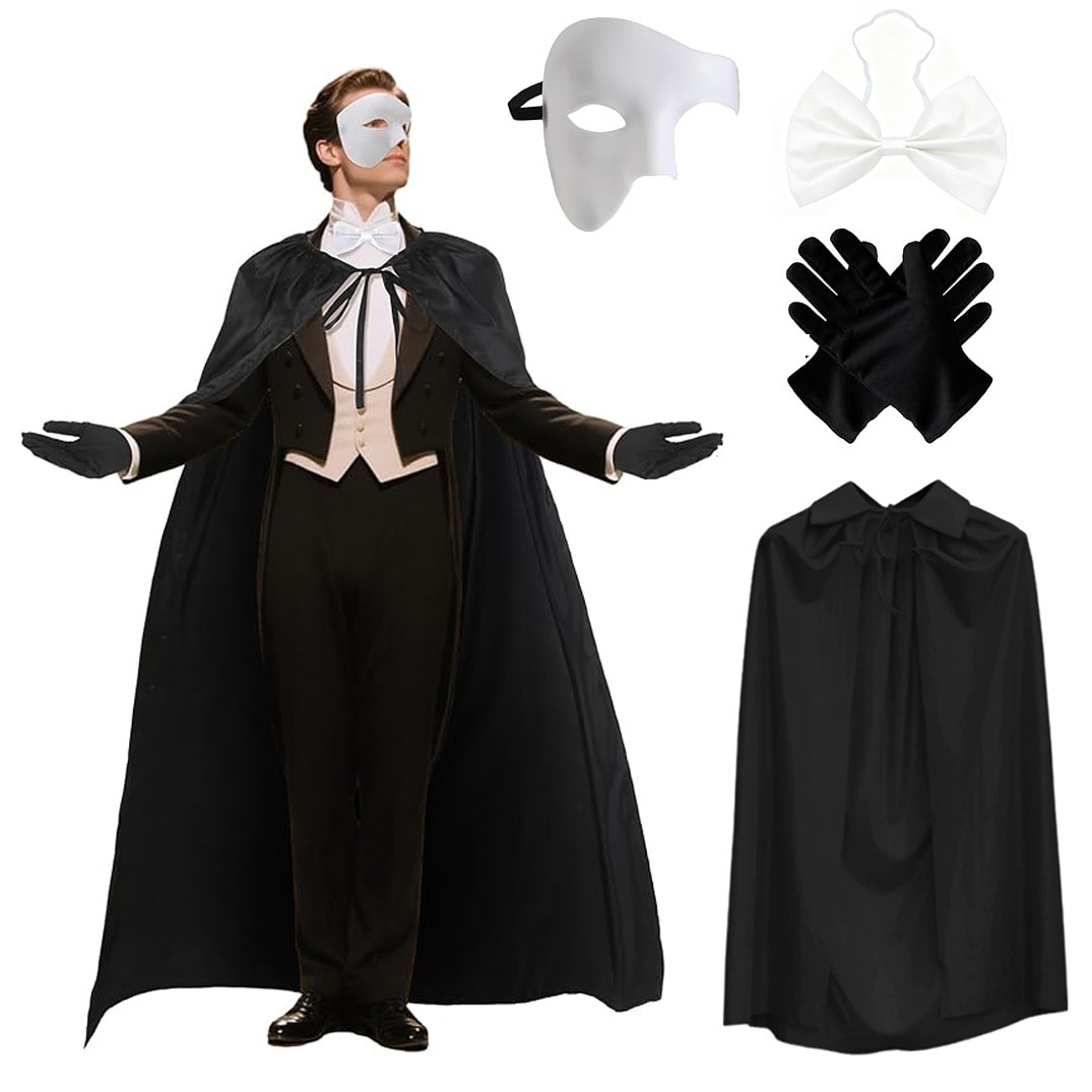 4 Pcs Gothic Magician Dress Up - Anime Cosplay Face review and price
