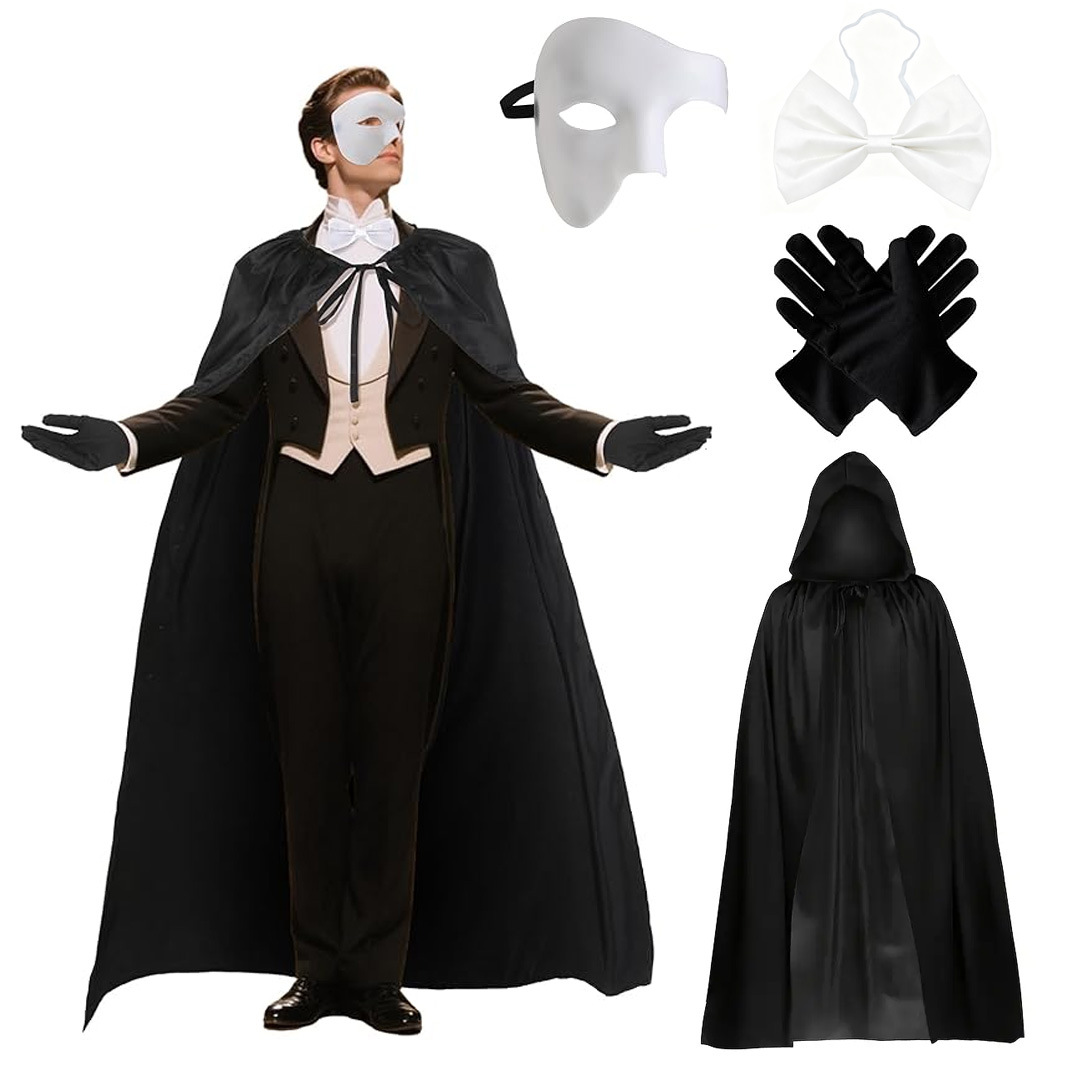 4 Pcs Gothic Magician Dress Up - Anime Cosplay Face review and price