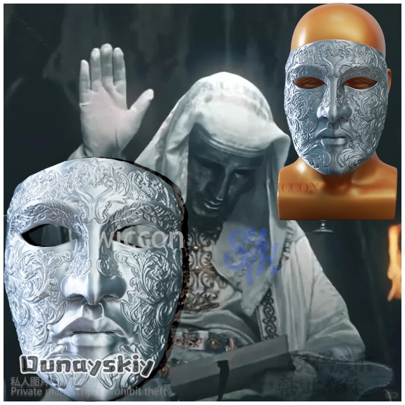 Movie Baldwin IV Cosplay Silve - Anime Cosplay Face review and price