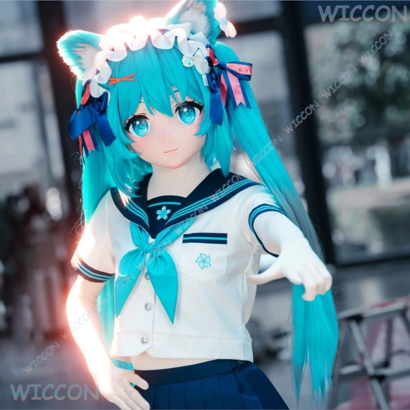 Kigurumi Female Face Mask Anim - Anime Cosplay Face review and price