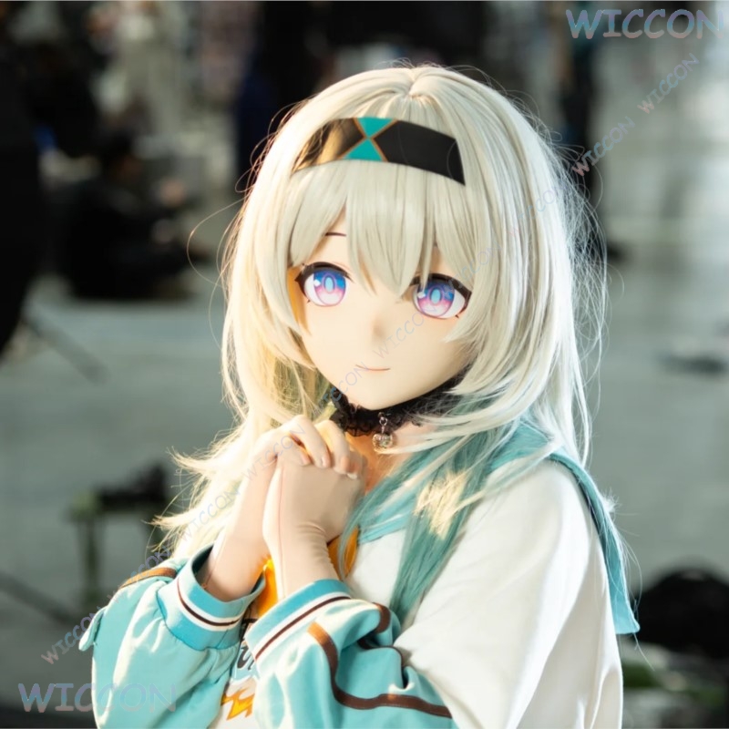 Kigurumi Female Face Mask Anim - Anime Cosplay Face review and price