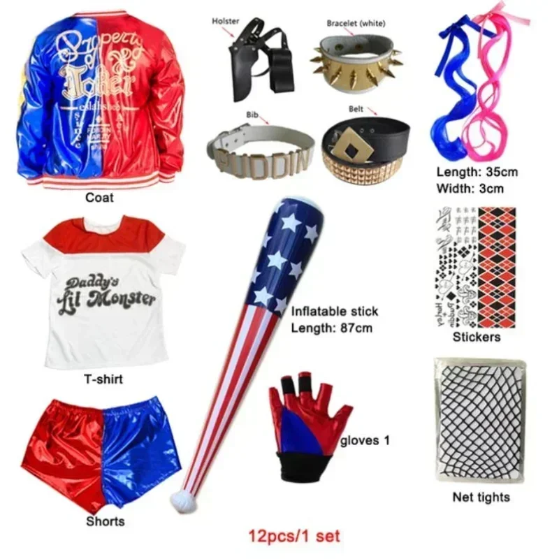 2025Carnival Kids Girls Suicid - Anime Harley Quinn Cosplay review and price