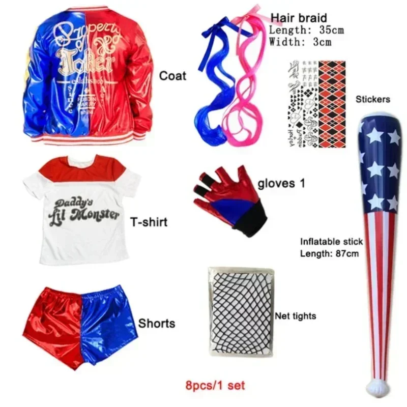 2025Carnival Kids Girls Suicid - Anime Harley Quinn Cosplay review and price